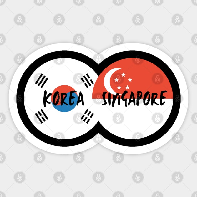 Korean Singaporean - Korea, Singapore Sticker by The Korean Rage